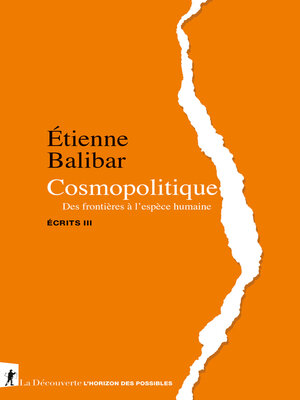 cover image of Cosmopolitique